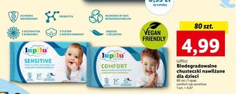 Lidl Chusteczki nawilżane lupilu comfort oferta