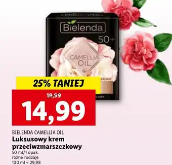 Lidl Krem przeciwzmarszczkowy 50+ bielenda camellia oil oferta