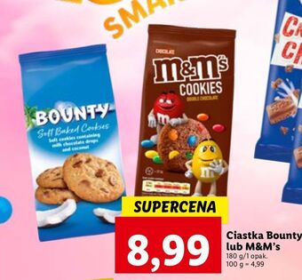 Lidl Ciastka z kokosem i czekoladą bounty soft baked cookies oferta