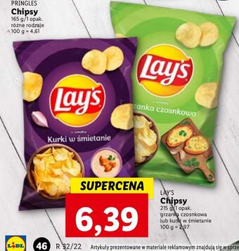 Lidl Chipsy kurki w śmietanie lay's oferta