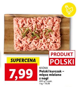 Lidl Mięso mielone z nogi kurczaka rzeźnik codzienna dostawa oferta