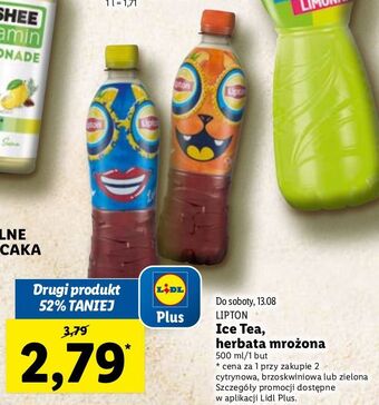 Lidl Herbata mrożona peach lipton ice tea oferta