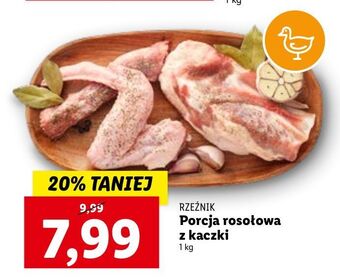 Lidl Porcja rosołowa z kaczki rzeźnik codzienna dostawa oferta