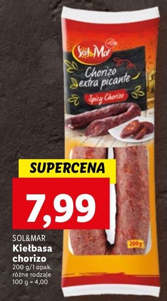 Lidl Kiełbasa chorizo spicy sol&mar oferta
