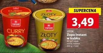 Lidl Kurczak curry - kubek vifon oferta