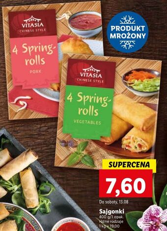 Lidl Sajgonki w wersji mini warzywne vitasia oferta