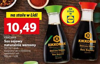 Lidl Sos sojowy less salt kikkoman oferta