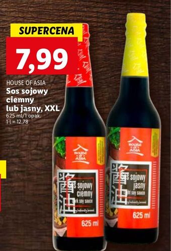 Lidl Sos sojowy ciemny house of asia oferta