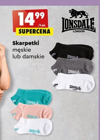 Biedronka Skarpety damskie 39/42 lonsdale oferta