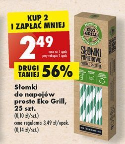 Biedronka Słomki do napojów eko grill oferta