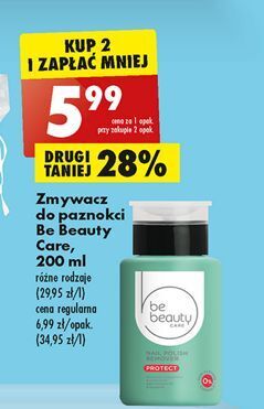 Biedronka Zmywacz do paznokci protect be beauty care oferta