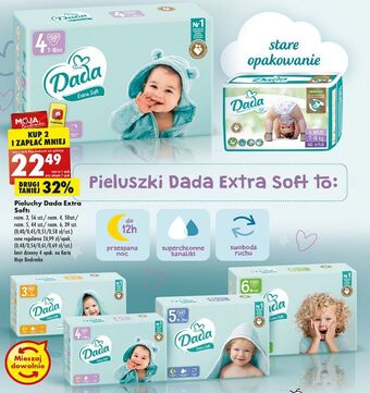 Biedronka Pieluszki dla dzieci 4 dada extra soft oferta