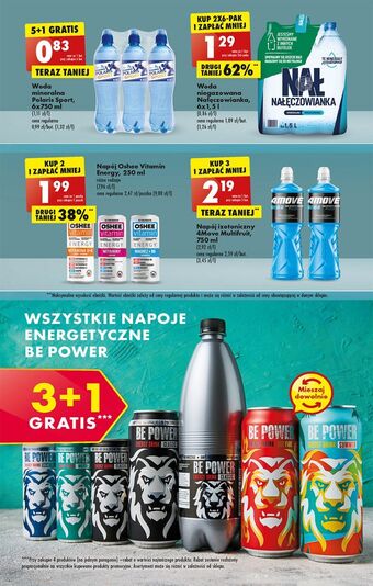 Biedronka Woda niegazowana nałęczowianka oferta