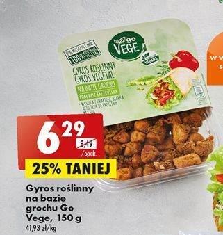 Biedronka Gyros z grochu govege oferta
