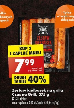 Biedronka Zestaw kiełbasek czas na grill oferta