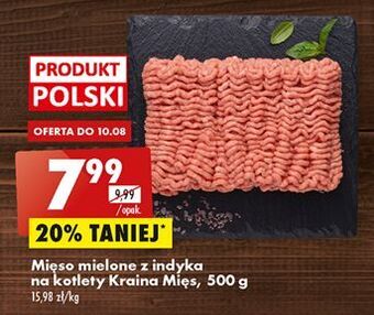 Biedronka Mięso mielone z indyka kraina mięs oferta