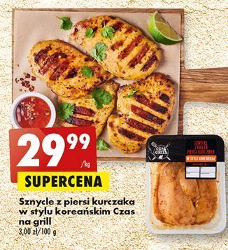 Biedronka Sznycle z piersi kurczaka w stylu koreańskim czas na grill oferta