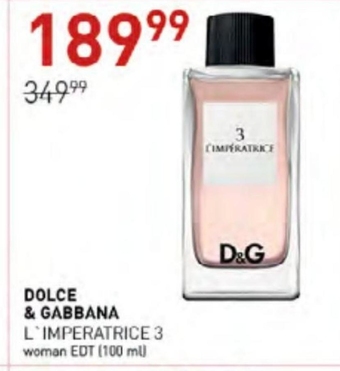 Jawa Drogerie Woda toaletowa dla kobiet dolce & gabbana oferta