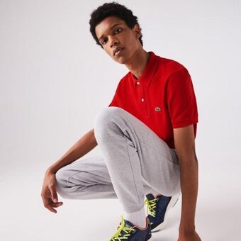 Lacoste męska koszulka polo slim fit z drobnej piki