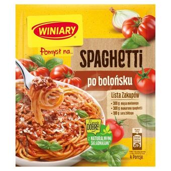Winiary pomysł na… spaghetti po bolońsku 44 g