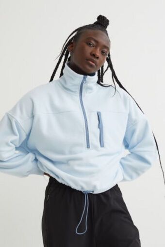 H&M Polarowy top oversize ze stójką oferta