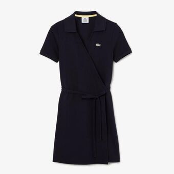 Lacoste Lacoste damska sukienka polo l!ve z elastycznej bawełny piki, z obwódką oferta