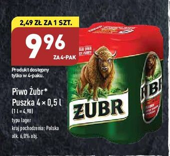 ALDI Piwo żubr 1768 oferta