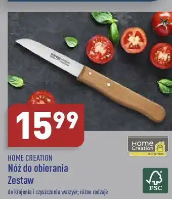 ALDI Nóż do obierania z drewnianą rączką home creation oferta