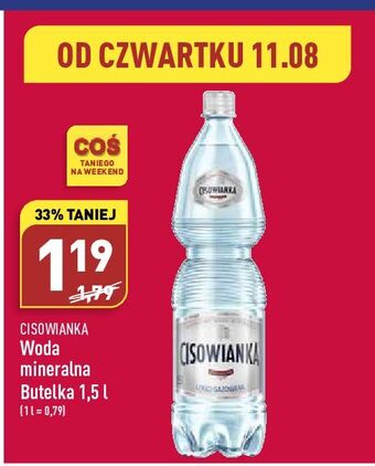 ALDI Woda niegazowana cisowianka oferta