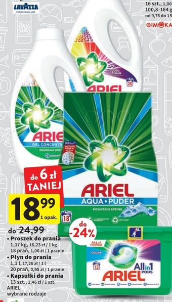 Intermarche Proszek do prania mountain spring ariel aqua puder oferta