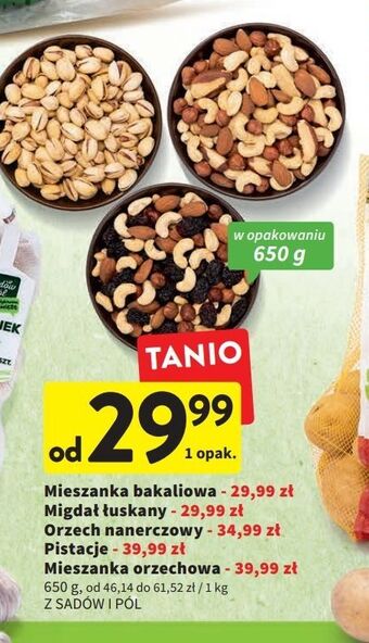 Mieszanka orzechowa z sadów i pól