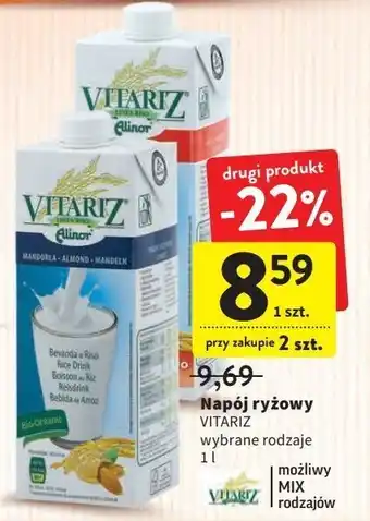 Intermarche Napój mleko ryżowe z migdałami vitariz oferta