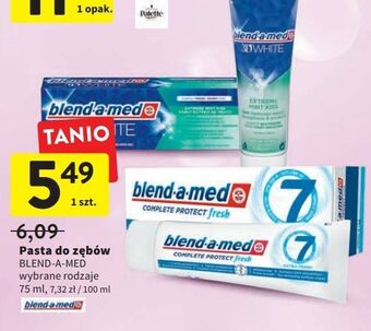 Intermarche Pasta do zębów doskonałe odświeżanie blend-a-med complete protect fresh 7 oferta
