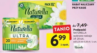 Intermarche Podpaski higieniczne normal naturella ultra oferta