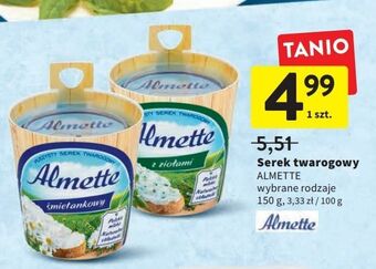 Intermarche Serek śmietankowy hochland almette oferta