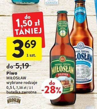 Intermarche Piwo miłosław pilzner oferta