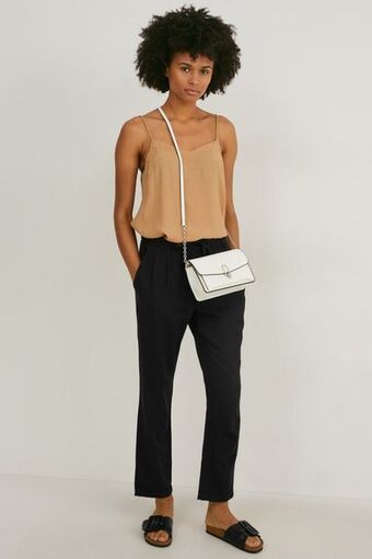 Spodnie materiałowe - średni stan - tapered fit