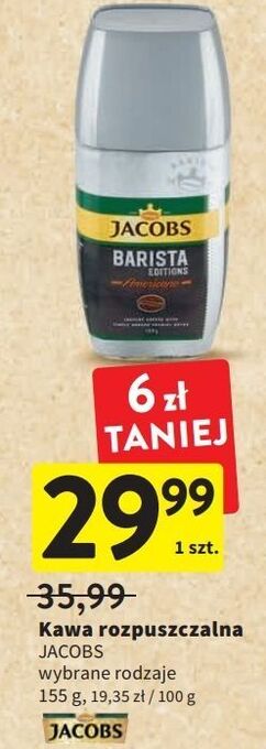 Intermarche Kawa jacobs barista edition americano oferta