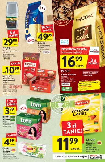 Intermarche Kawa woseba mocca fix gold oferta