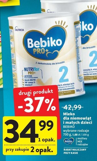Intermarche Mleko 2 bebiko pro+ oferta