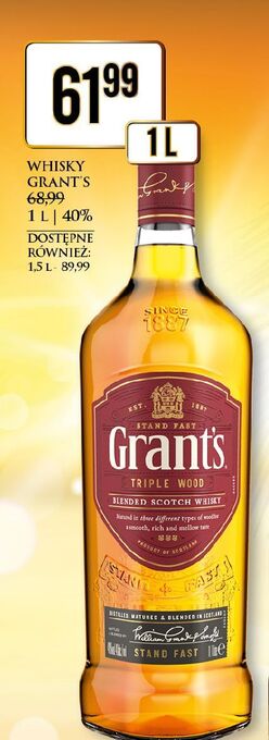 Dino Whisky grant's triple wood oferta