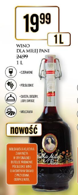 Wina czerwone wytrawne dla miłej pani