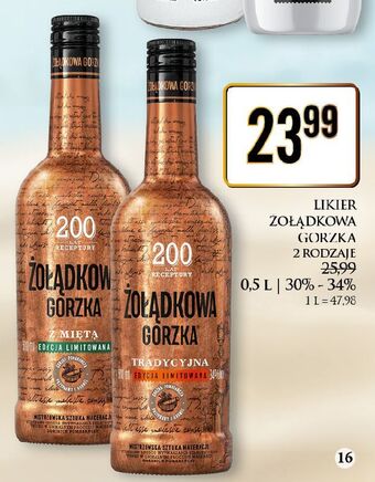 Dino Wódka żołądkowa gorzka tradycyjna oferta