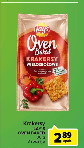 Carrefour Express Krakersy wielozbożowe paprykowe lay's oven baked (prosto z pieca) oferta