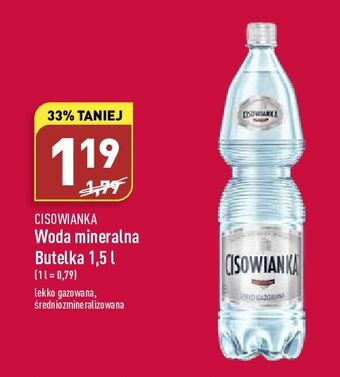 ALDI Woda niegazowana cisowianka oferta