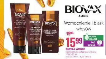 SuperPharm BIOVAX Amber kosmetyki do pielęgnacji włosów 150-200ml oferta