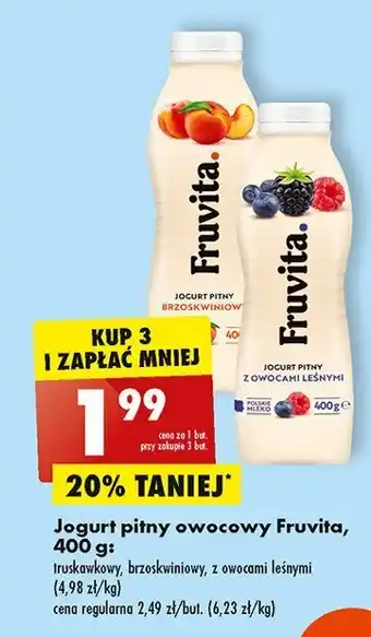 Biedronka Jogurt truskawka 1 BTL 400 G oferta