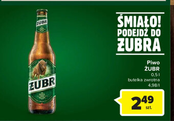 Carrefour Żubr Piwo 0,5 l oferta