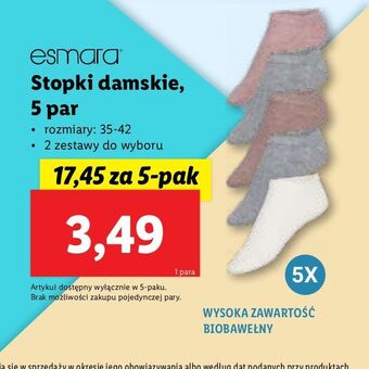 Lidl Skarpetki esmara oferta
