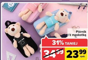 Carrefour Piórnik z maskotką oferta